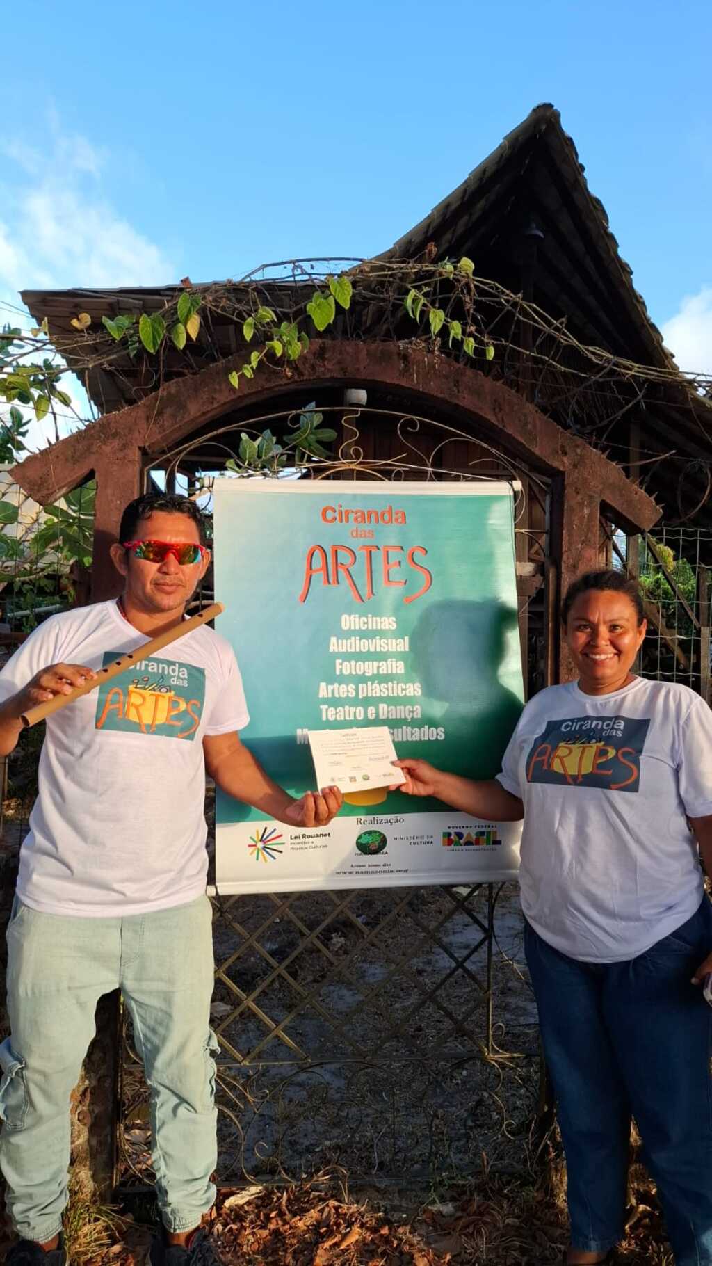 Oficinas de confecção e musicalização em flauta  artesanal fortalecem grupos de carimbó de Algodoal